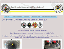Tablet Screenshot of bdfwt.de